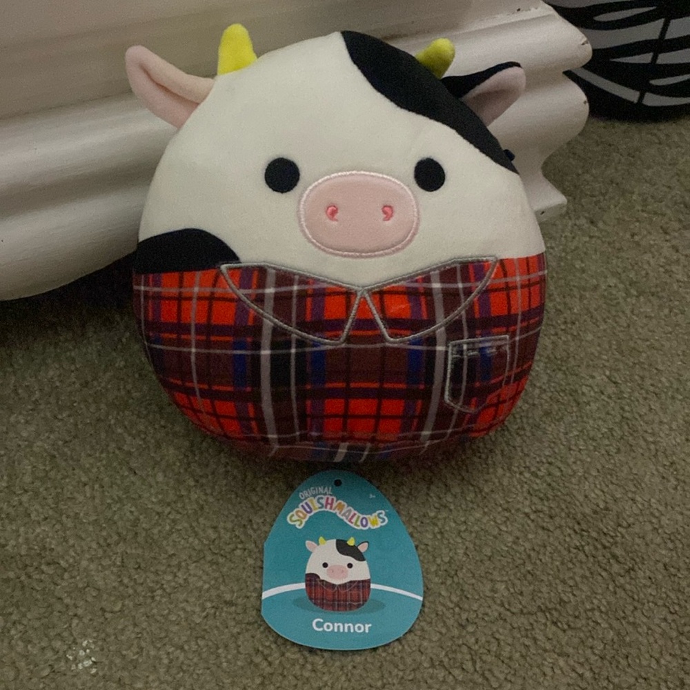Flannel cow squishmallow